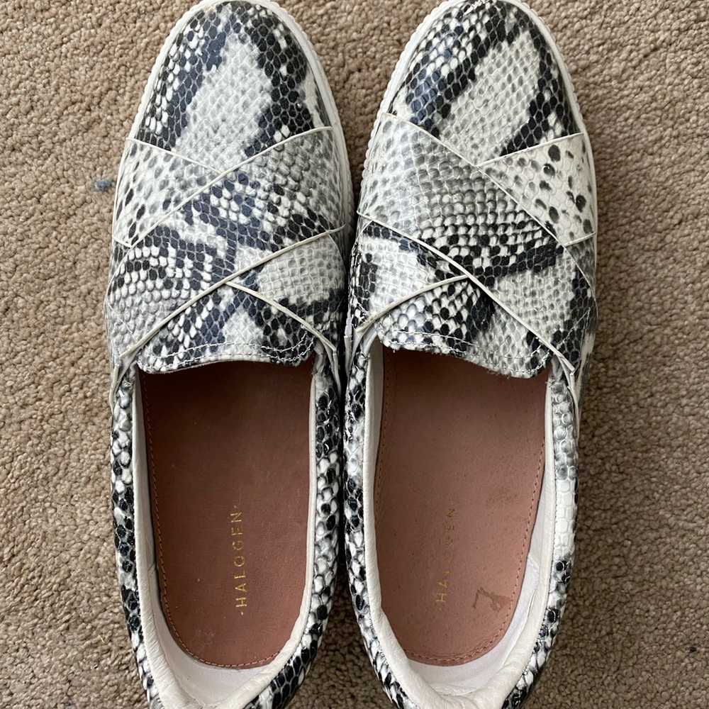 Snakeskin Platform Sneakers